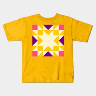 SCANDINAVIAN STARS quilt pattern 08 Kids T-Shirt
